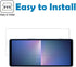 [2 PCS Screen Protector for Sony Xperia 5 V, Tempered Glass Protective Film 9H-Hardness Anti-Scratch No-Bubble