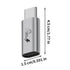 Generic 2.5x1.5cm USB Data Blocker, Aluminum Alloy Anti Juice Jacking Adapter Type-C to Type-C USB Protector Charging