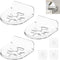 3 Pack Small Shelf, Security Camera Wall Mount Holder, Baby Monitor Mount, 360 Rotation Security Bracket - Transparent