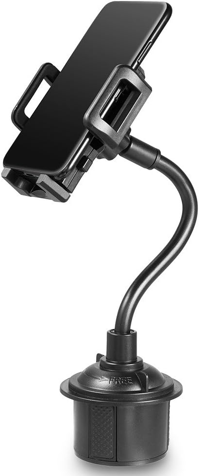 Cup Holder Phone Mount, Black, Fits 4.3 in Wide Phones