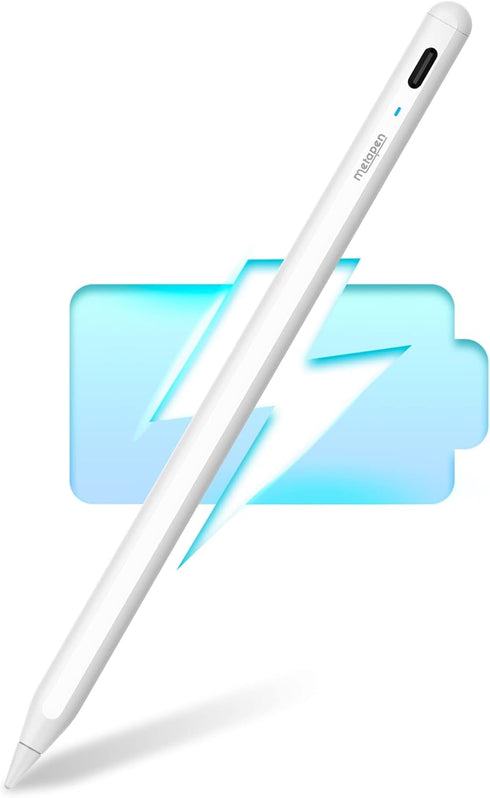 Metapen Pencil A8 for Apple iPad 2018-2024, 0.1mm Pixel Precise, Tilt Sensitivity Stylus Pen for iPad 10/9/8/7/6th Gen