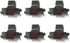 COMPUMATIC (6 Pack) Ink Replacement for Sharp Casio Catiga Calculators, IR40T Black and Red, Compatible