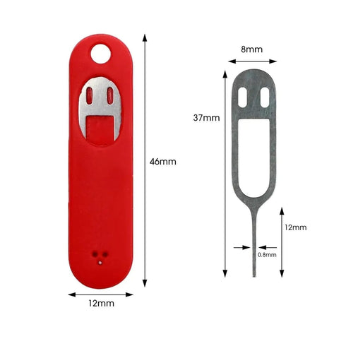 xiaopang 1/5pcs Pendent(3PCS Anti-Lost Sim Card Eject Pin Needle With Storage Case Mobile Phone SIM Protector Holder