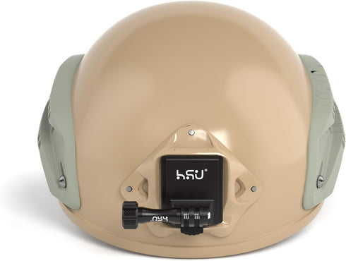 HSU Aluminum NVG Helmet Mount with Thumbscrew, Compatible with GoPro Hero 12/11/10, Tactical Helmet for Action Cameras