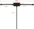 AEDIKO FM Radio Antenna Adhesive Mounting FM Radio FM Dipole Antenna for Stereo Receiver Indoor Music System FM Radio