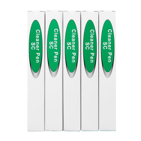 Fiber Optic Connector Cleaning Pen, 5PCS Fiber Optic Cleaner Pen for 2.5mm Ferrules SC, FC, ST, SC/APC, FC/APC, 800+