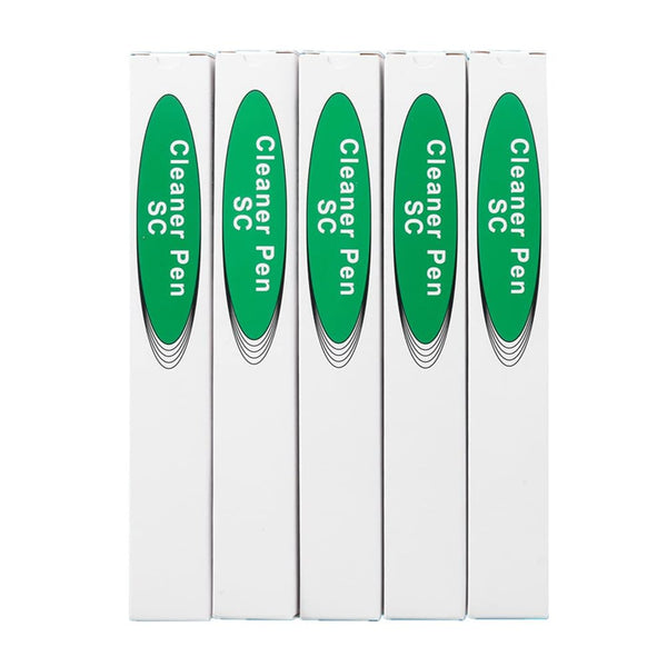 Fiber Optic Connector Cleaning Pen, 5PCS Fiber Optic Cleaner Pen for 2.5mm Ferrules SC, FC, ST, SC/APC, FC/APC, 800+