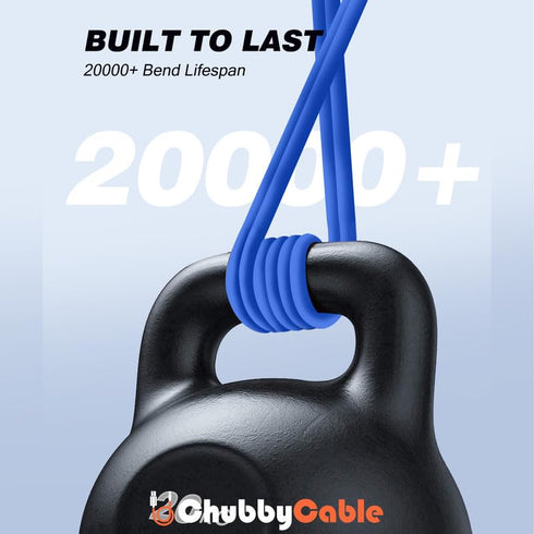 chubbycable Chubby 2.0 Fast Charging Cable Durable Soft Silicone USB C Cable 240W Extra Thick Phone Charger Cord,
