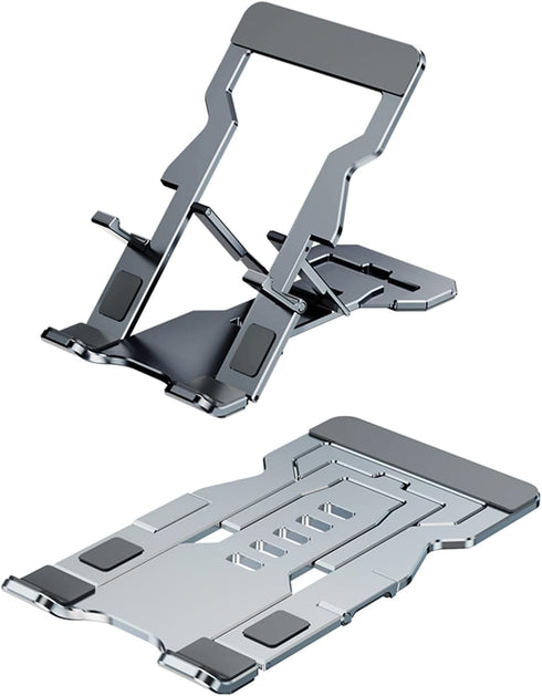Phone Stand for Desk, Adjustable Cell Phone Stands, Foldable Metal Stands for All Smartphones