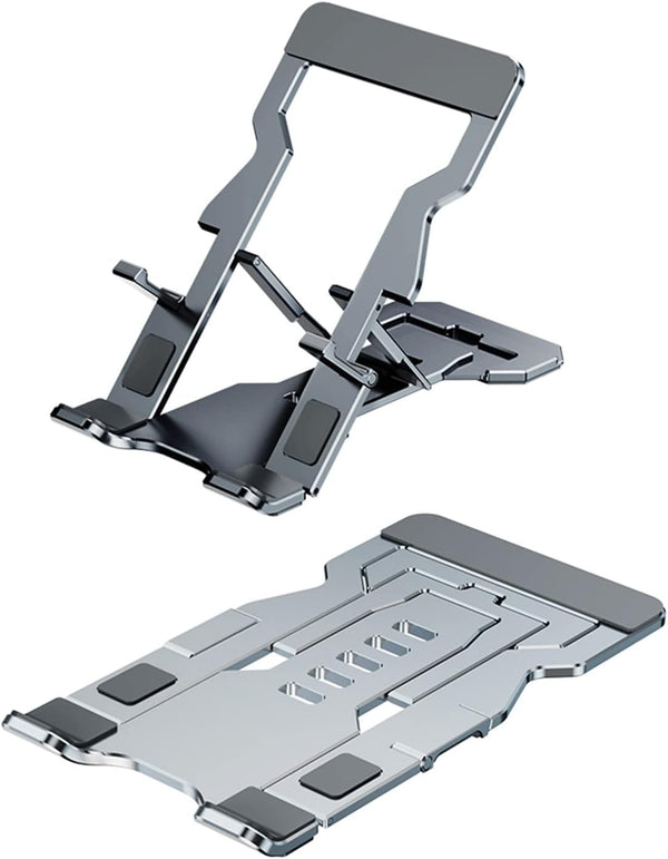 Phone Stand for Desk, Adjustable Cell Phone Stands, Foldable Metal Stands for All Smartphones