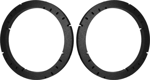 5.25" Speaker Spacers Depth Extender Rings - 1 Pair - 1/2" Thick - ID: 4 3/4" OD: 5 3/4" - SSK525K Stackable