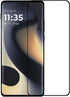 [2 Pack For Motorola Moto Edge 2024 Black 3D Curved Protective Tempered Glass Screen Protector