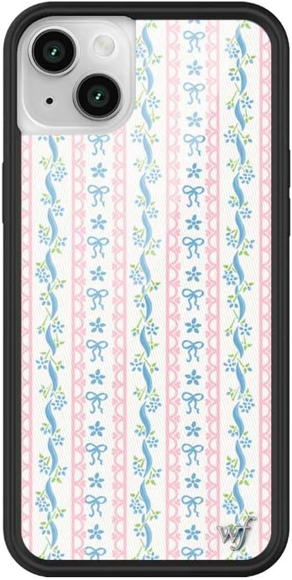 Wildflower Cases - Compatible with iPhone 13/14 | Protective Black Bumper, 6.5ft Drop