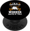 I'm A Construction Worker Master Of Tools - PopSockets Swappable PopGrip for Construction Enthusiasts