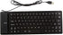 Foldable Silicone Keyboard, USB Wired 85 Keys Waterproof Soft Touch Silent Typing for PC Laptop Notebook (Black)