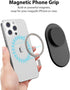 Magnetic Phone Grip for MagSafe, Adjustable Phone Ring Holder Kickstand Compatible with iPhone Mag-Safe Accessories