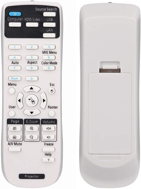 Replacement Remote Control for Epson Projectors EX3200 EX3240 EX5240 EX5250 EX7240 EX9200 VS240 VS340 VS345 PowerLite