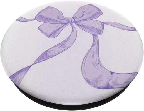 Lavender Purple Big Ribbon Bow Pastel Goth PopSockets Standard PopGrip