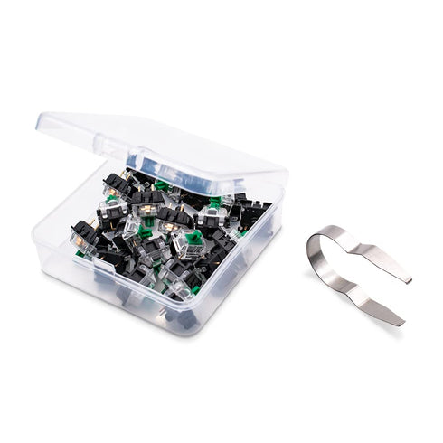 Gateron 3-pin Switches for Mechanical Keyboard - Pack of 32 (Green)