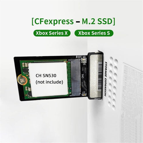 Xiwai NVMe 2230 M.2 M-Key CH SN530 SSD to CF-Express Type-B Adapter CFE for Xbox Series X&S PCIe4.0 Memory Card