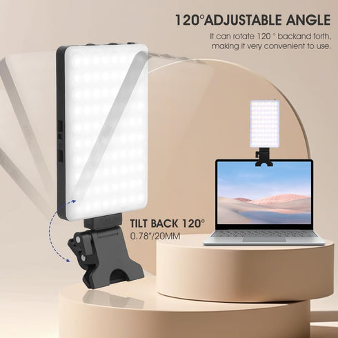 Inspack 80 3 LED Selfie Light for iPhone, Portable Phone Clip for Tiktok Video Recording, Zoom Calls Lighting Computer