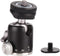 Camera Tripod Mini Ball Head Mount with Cold Shoe, 360 Pan & 90 Tilt Adapter for DSLR/Light Stand