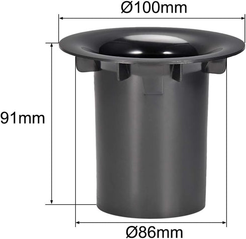 uxcell 86mm x 91mm Speaker Port Tube, Subwoofer Bass Reflex Tube, 1pcs