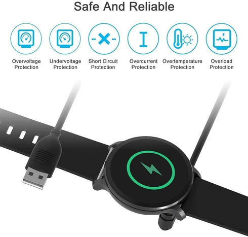 Smartwatch Charger Cable Magnetic Universal USB Charging Cable 2.84mm 2-Pin Devices