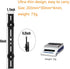 Dual Flash Bracket 8in/20.3cm Camera Mount Tripod with 1/4 Screw Hot Shoe for LED Light Microphone Photography