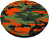 Pop Military Camouflage Pattern, Green Black Orange Camo, PopSockets Standard PopGrip