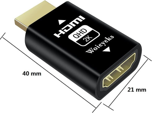HDMI EDID Emulator Passthrough for KVM Switches, Video Splitters, Extenders, AV Receiver - 3 Pack, 1080P@60fps