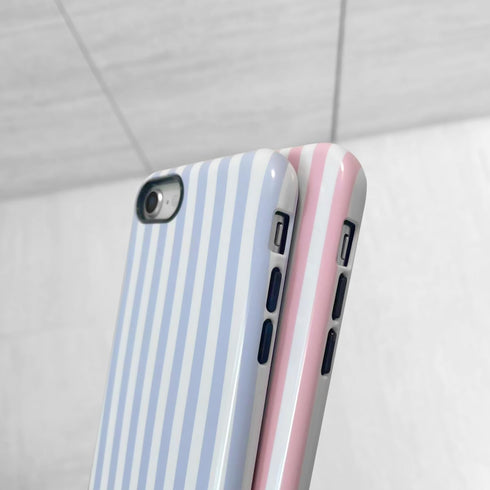 GLBYDLO /8/7 2-Layer Compatible with iPhone SE Cute Phone Case,Striped Aesthetic Pattern Design,Scratch Resistant