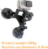 Action Camera Car Windshield Mount with Triple Suction Cup Holder, 360 Degree Tripod Ball Head & Screw for GoPro, DJI