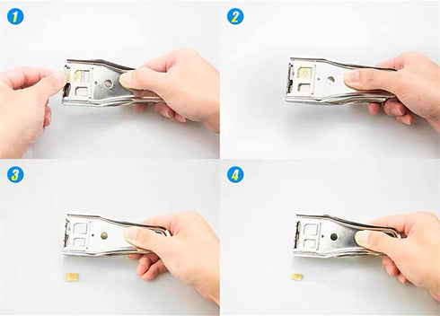 HIYITKS 2-in-1 3 Adapters&1 Sim Card Cutter, Micro SIM/Nano SIM Card Cutter, Cutting SIM Card Standard to Micro/Micro