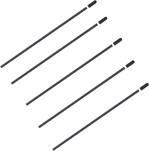 SJZBIN 5PCS Black Plastic Protective Antenna Tubes with Cap Suitable for Remote Control