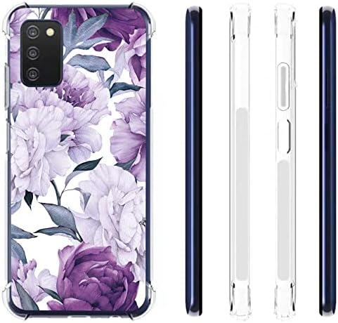 for Galaxy A03S Case, Slim Flexible TPU for Girls Women, Airbag Bumper Shock Absorption Rubber Soft Silicone Cover