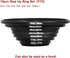 13 Pieces Filter Ring Adapter Set, Camera Lens Filter Metal Stepping Rings Kit (Includes 7+6 pcs Step Up Ring Se) Black