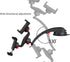 Dual Car Phone Mount, Adjustable Phone Holder for Car Dashboard, Compatible with 3.5 to 6.8 inch Smartphones