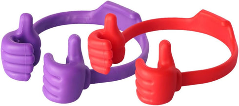Homoyoyo 2pcs Thumbs Gesture Phone Holder Portable Desktop Phone Stand Flexible Cellphone Rack