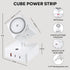 MRCSMAR 15W 180 45W Power Strips Tower Wireless Charging Station Rotatable Cube Design with Fast Charger USB Ports