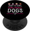Just A Girl Who Loves Dogs - Cute Dog Lovers PopSockets Standard PopGrip for Women