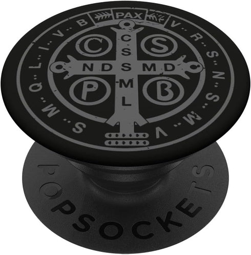 Religious Catholic St. Benedict Medal, Christian PopSockets Adhesive PopGrip