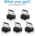 Terasako 5 Pack Magnetic Connector Tips for Micro USB Android Devices