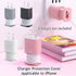 AUGEN 2 in 1 Silicone Charger Protector With Cord Wrap, iphone Cord Organizer Cover For 18W/20W, Power Adapter Case, Grey