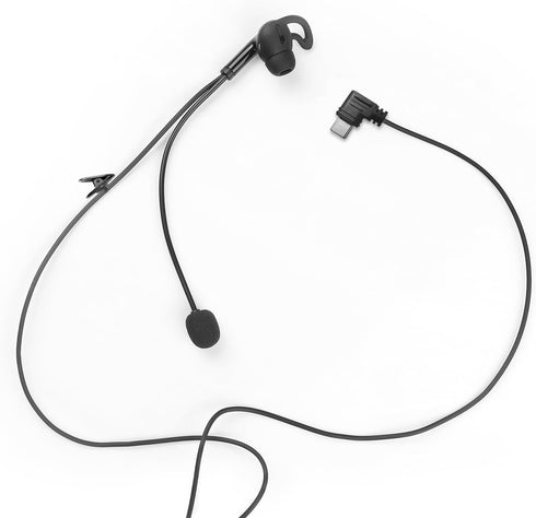 EJEAS Soccer Football Referee Headset Coach Headphone Accessory with Microphone Suitable for Professional V6C/V4C Plus Referee Intercom Type-C