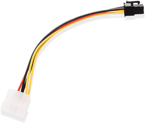 4-Pin Molex to 6-Pin PCI-Express Adapter Power Cables, 4-Pin Male to 6-Pin PCI-Express Female Graphics Card Cable