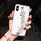 BONITEC Jesiya Clear Bracelet Case for iPhone Xs Max with 3D Glitter Sparkle Bling Strap