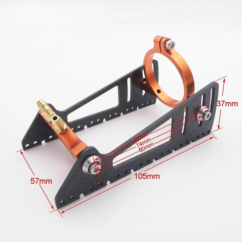 BrewJa 1PC 105mm*57mm 36mm 40mm 3660 3682 4074 4082 4092 B40 Brushless Motor Mount Bracket Seat for RC Boat Speed MO-NO