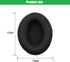 Sennheiser HD201 HD201S HD206 HD180 Ear Pads - Black Protein Leather Replacement Accessories for Resilient Comfort.
