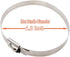 Superun Metal Zip Ties, 5.9 Inch Stainless Steel Cable Ties, Heavy Duty Pack of 100 pcs